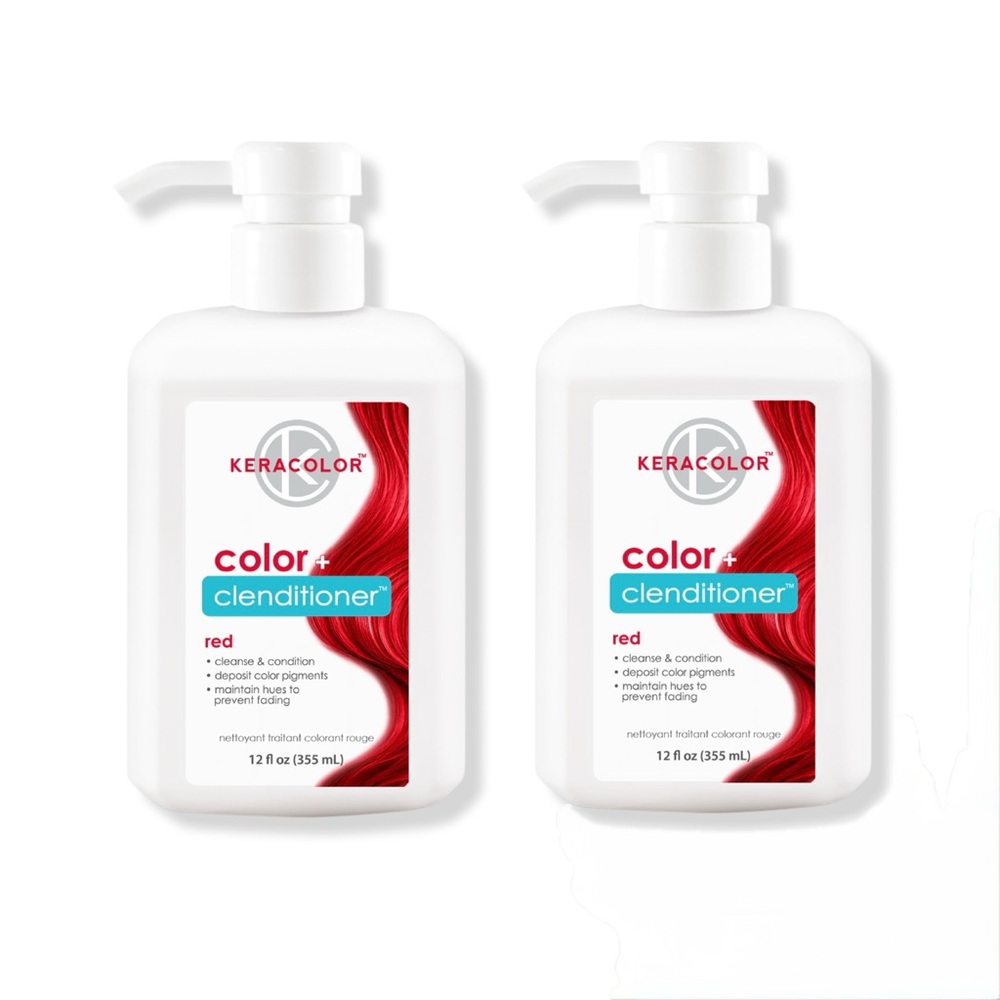 Keracolor Color + Clenditioner RED Set 2 Bottles